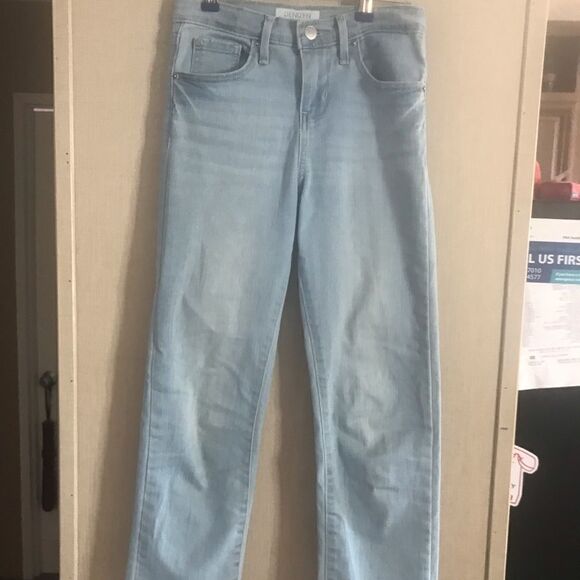 Denizen Levi's Girls High Rise Ankle Straight Raw Hem Size 10 - Picture 2 of 12